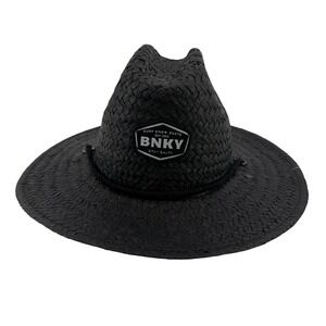 NEW Binky Bro Toddler Barney Patrol (Twilight) Straw Sun Hat Black Chin Strp